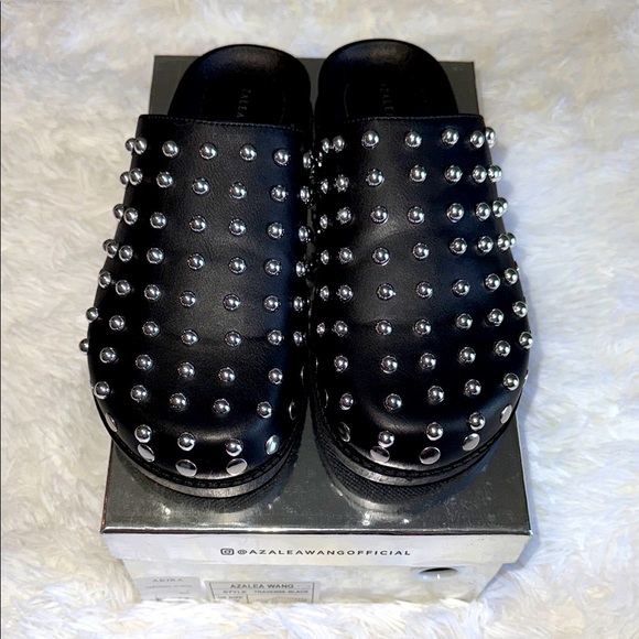 Azalea WangBlack Studded Clogs - Picture 7 of 8